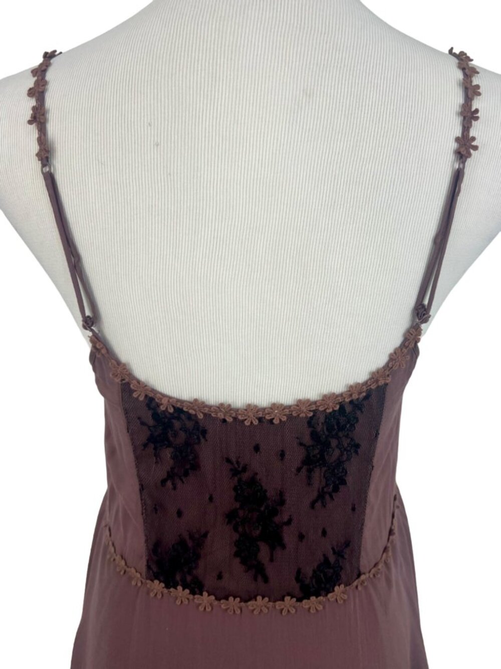 RARE Free People Pieced Together Layered Lace Slip Dress S | Boho Grunge Fairy - Picture 15 of 16